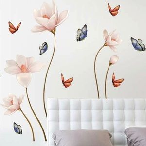 5 Pcs Flower Wall Sticker